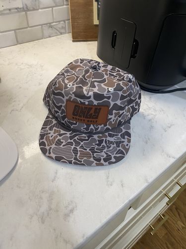 Customer photo review of Custom Leather Patch Rope Hat