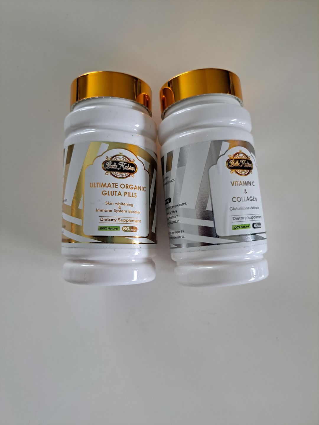 Avis photo client sur ULTIMATE ORGANIC PILLS + VITAMIN C & COLLAGEN. (l’ensemble le plus éclaircissant)