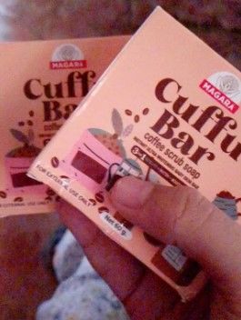 Customer photo review of MAGARA SKIN Cuffu Bar 3in1 Scrub Soap & Cuffu Buff 60g