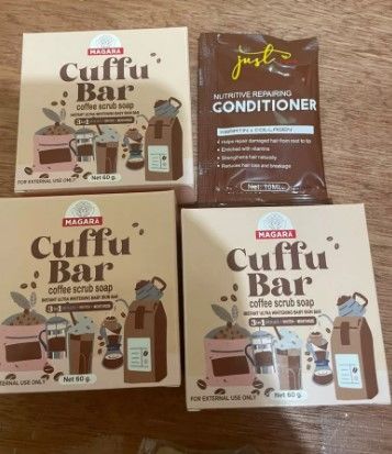 Customer photo review of MAGARA SKIN Cuffu Bar 3in1 Scrub Soap & Cuffu Buff 60g