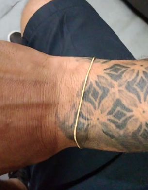 Customer photo review of Pulseras Cola de Ratón en Oro laminado 18k Para Pareja