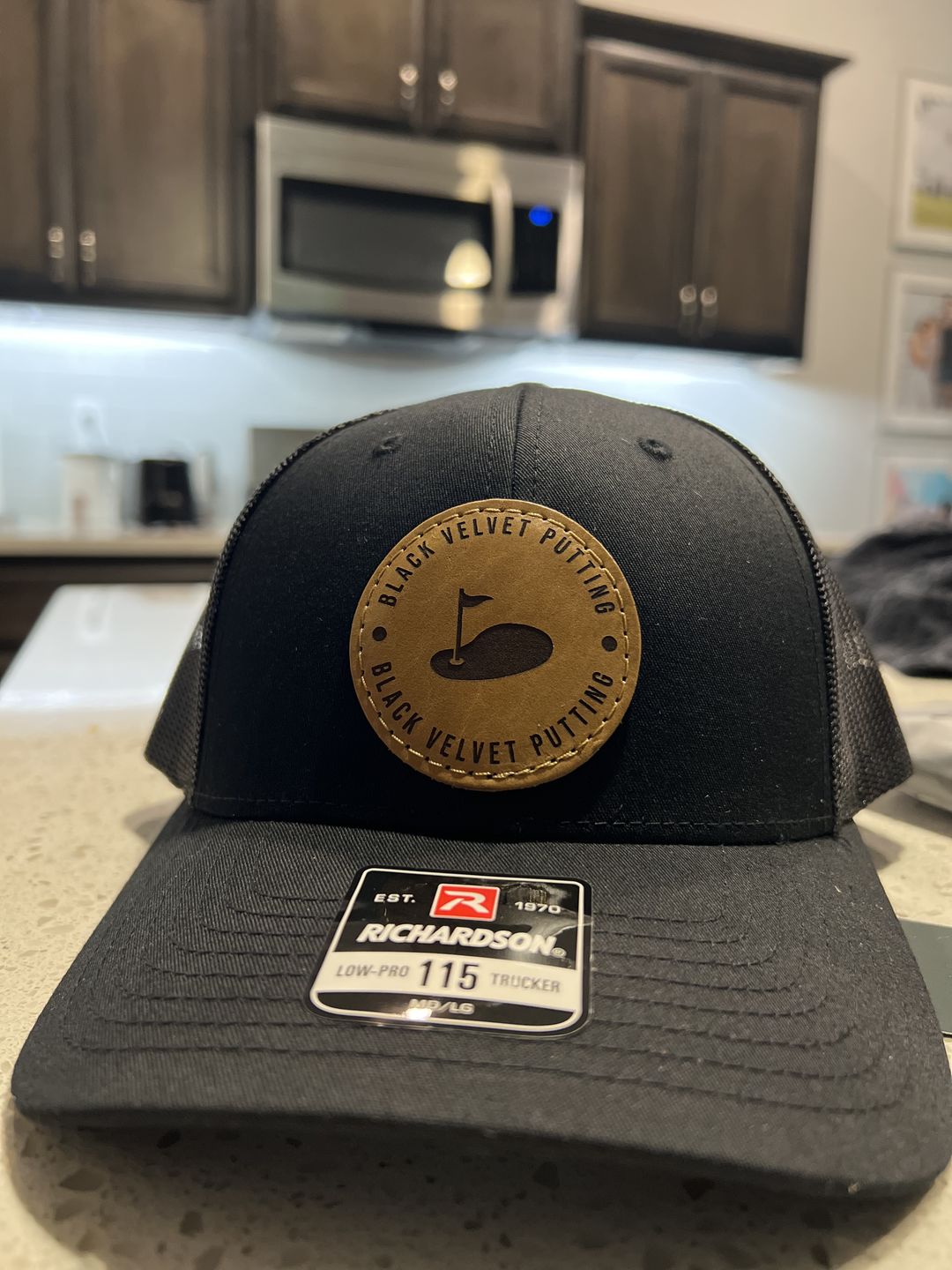 Customer photo review of Richardson 115 Custom Leather Patch Hat