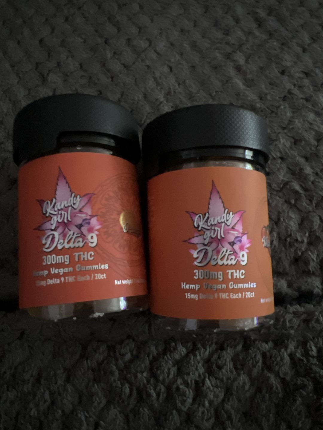 Customer photo review of Delta 9 THC Gummies Mango + Blue Raspberry - Six Bottle Bundle