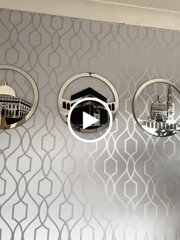 Customer video review of Circular Masjid Al Aqsa, Masjid Al-Haram & Masjid An-Nabawi Acrylic Islamic Wall Art