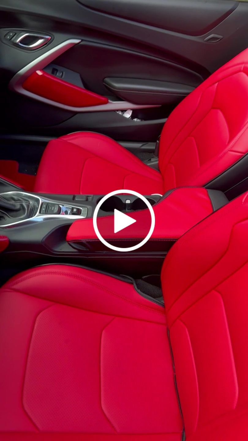 Customer video review of 6th Gen Camaro Convertible Premium Custom Leather Seat Covers