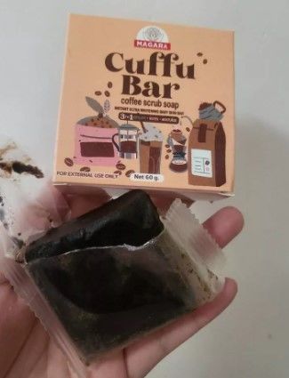 Customer photo review of MAGARA SKIN Cuffu Bar 3in1 Scrub Soap & Cuffu Buff 60g