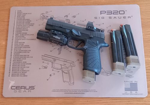 Customer photo review of SIG SAUER® P320 Schematic Handgun Mat