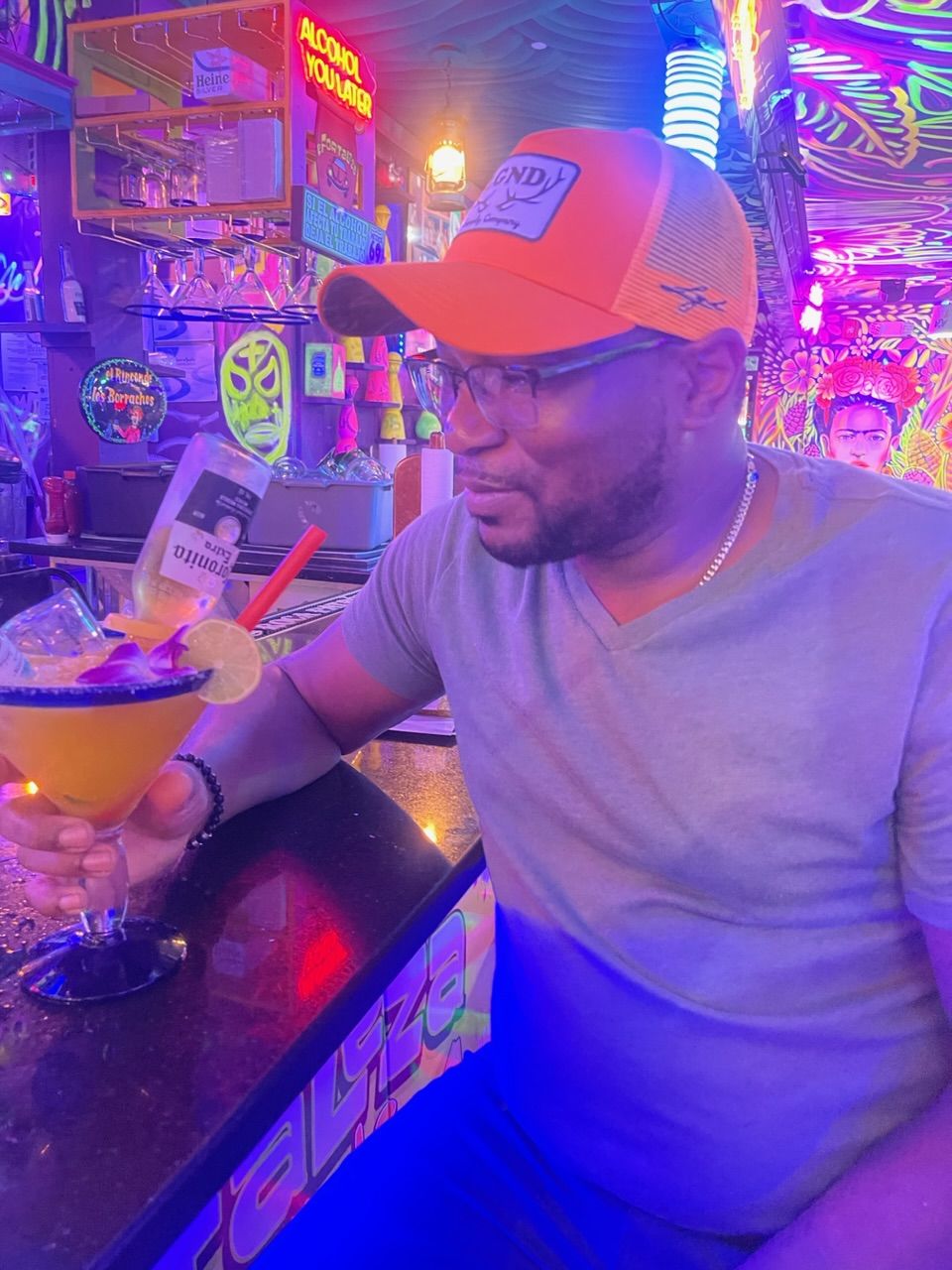 Customer photo review of Hunter Orange Snapback