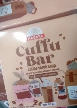 Customer photo review of MAGARA SKIN Cuffu Bar 3in1 Scrub Soap & Cuffu Buff 60g