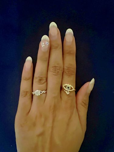 Customer photo review of Evil Eye Protection Ring