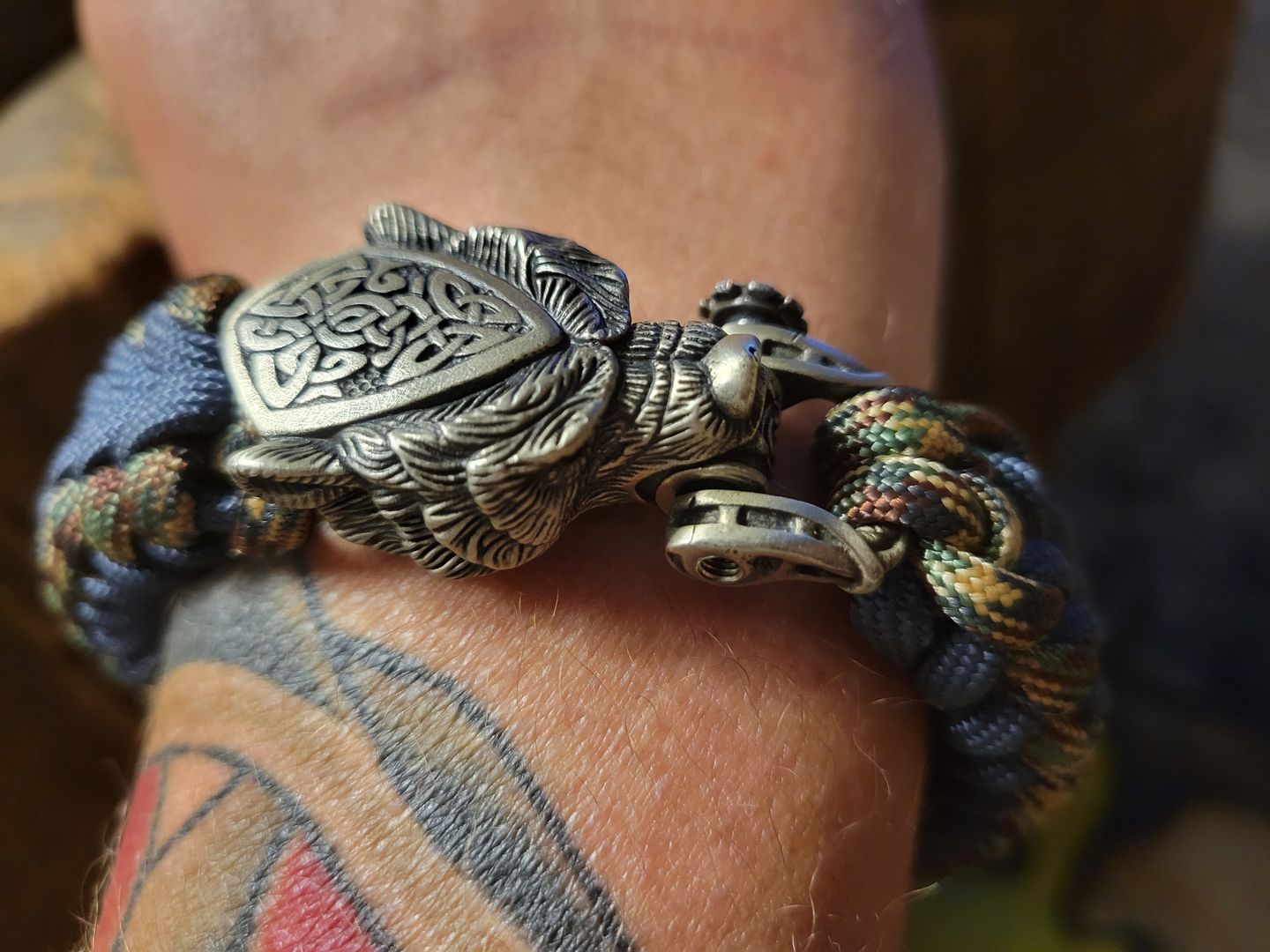 Customer photo review of Tiger Paracord Bracelet