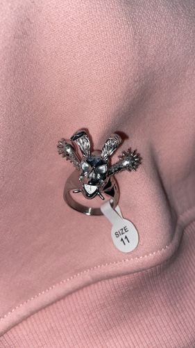 Customer photo review of Terror Rabbit 100% Stainless Steel Ring