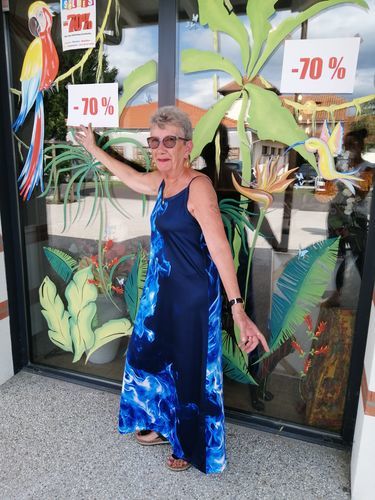 Customer photo review of Sukienka z nadrukiem tie-dye