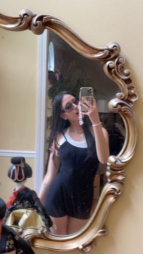 Customer photo review of Astra Color Patch Fake 2 Pieces Romper