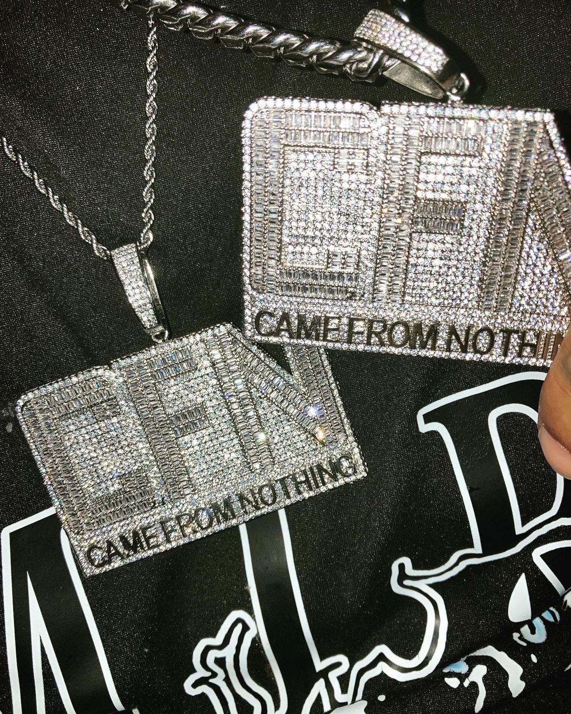Customer photo review of VVS Moissanite Miami Cuban Chain Steel / .925 Silver