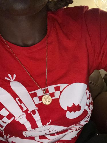 Customer photo review of Cancer Amulet Pendant