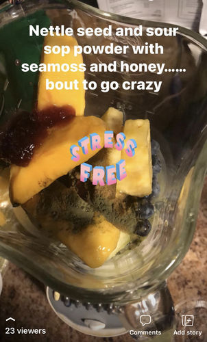 Customer photo review of Elderberry and Soursop Infused Sea Moss Gel