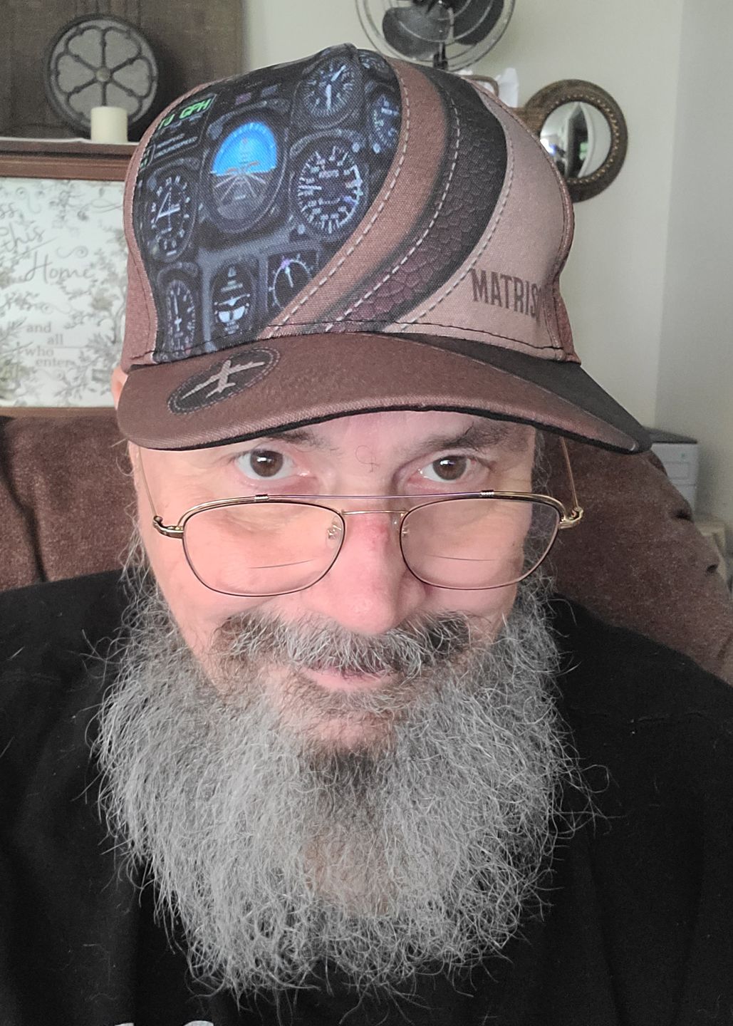 Customer photo review of Personalized Pilot Classic Cap, Personalized Gift for Pilot