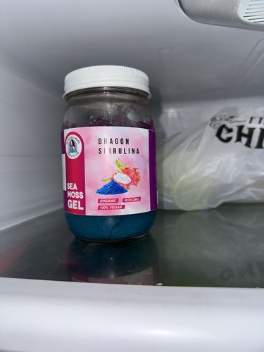 Customer photo review of Dragon Fruit & Spirulina Honey Blend