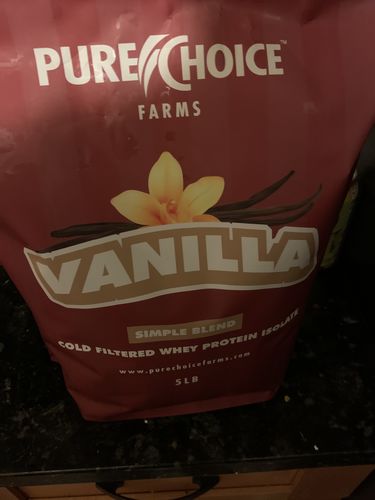 Customer photo review of Whey Protein Isolate Vanilla