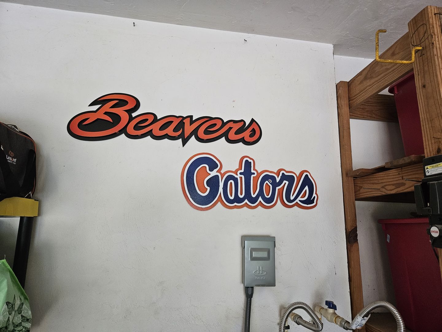 Customer photo review of Oregon State "Beavers" 3D Metal Wall Art