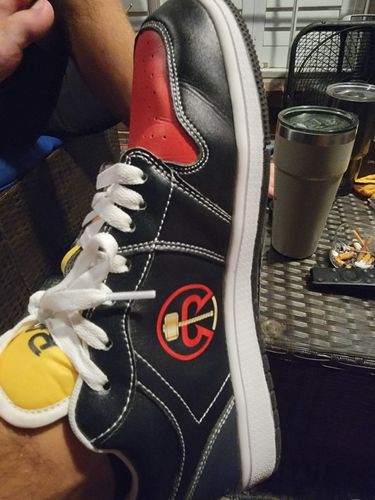 Customer photo review of Personalized Sneakers, Custom Sneakers, Put name or business name on it, AJ1-C03200