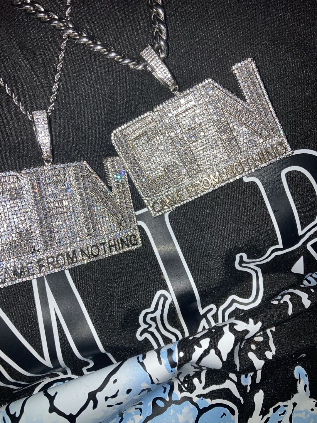 Customer photo review of VVS Moissanite Miami Cuban Chain Steel / .925 Silver