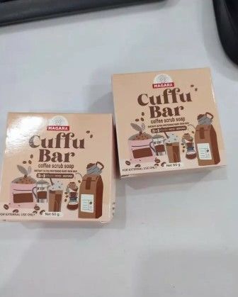 Customer photo review of MAGARA SKIN Cuffu Bar 3in1 Scrub Soap & Cuffu Buff 60g