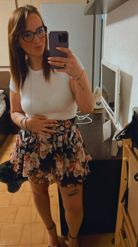Customer photo review of Crop t-shirt a manica corta