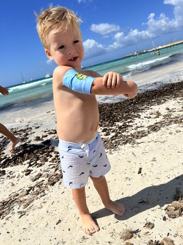 Customer photo review of Funny Armbands For Children With Type 1 Diabetes - Dia-Band KIDS FUNNY ANIMALS