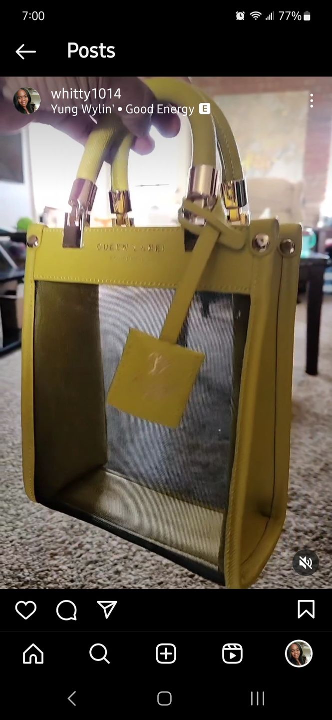Customer photo review of Milan Mini Tote (Yellow)