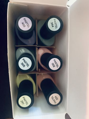 Customer photo review of Gel Gama Pastel 6 pzas MUSSA