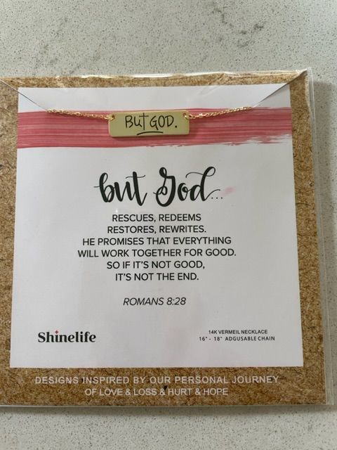 Customer photo review of but God necklace