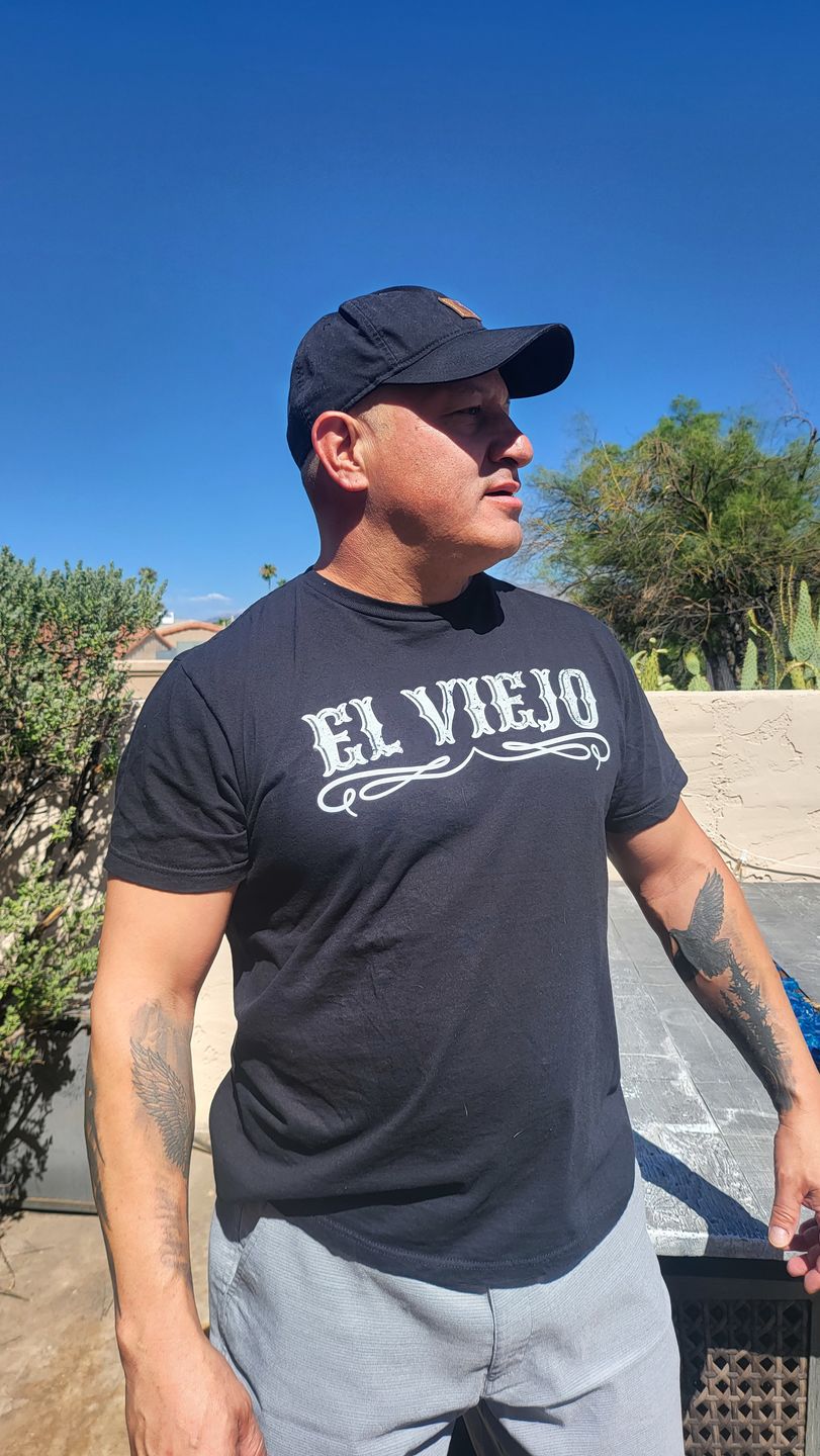 Customer photo review of The Original El Viejo Old School Tee