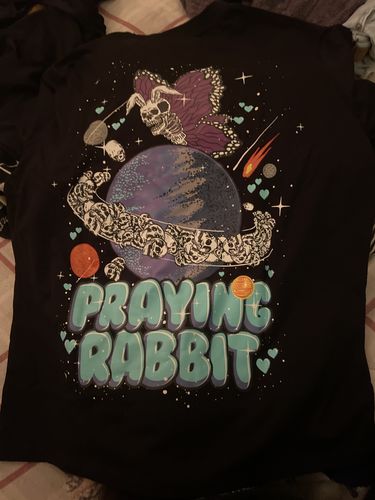 Customer photo review of Galaxy Rabbit Tee (Front + Back Print)
