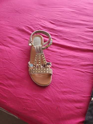 Customer photo review of Sandały plażowe Boho na koturnie
