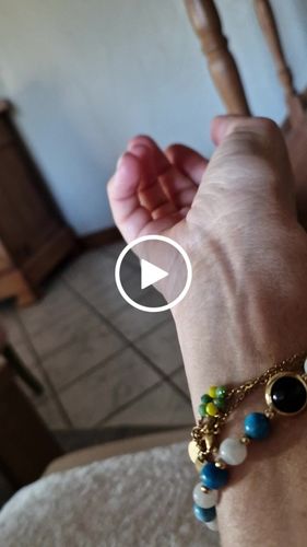 Customer video review of Bracelet Détoxifiant en Apatite et Pierre de Lune | Or fin