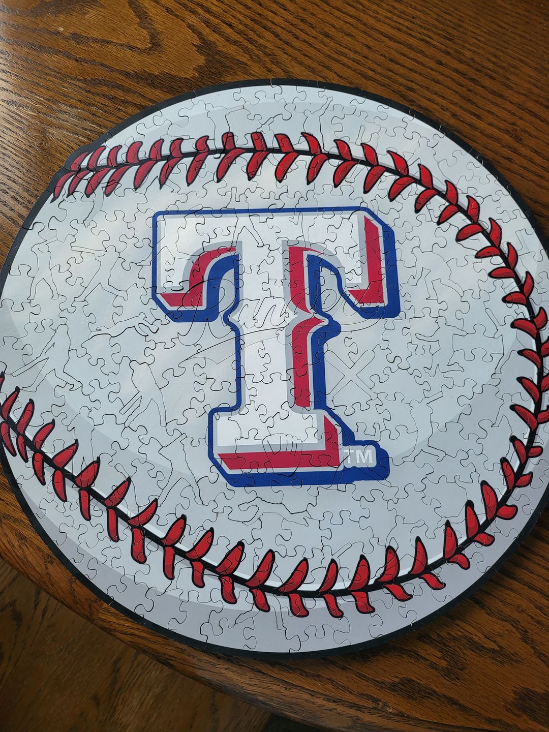 Customer photo review of Texas Rangers® - Official Wooden Puzzle
