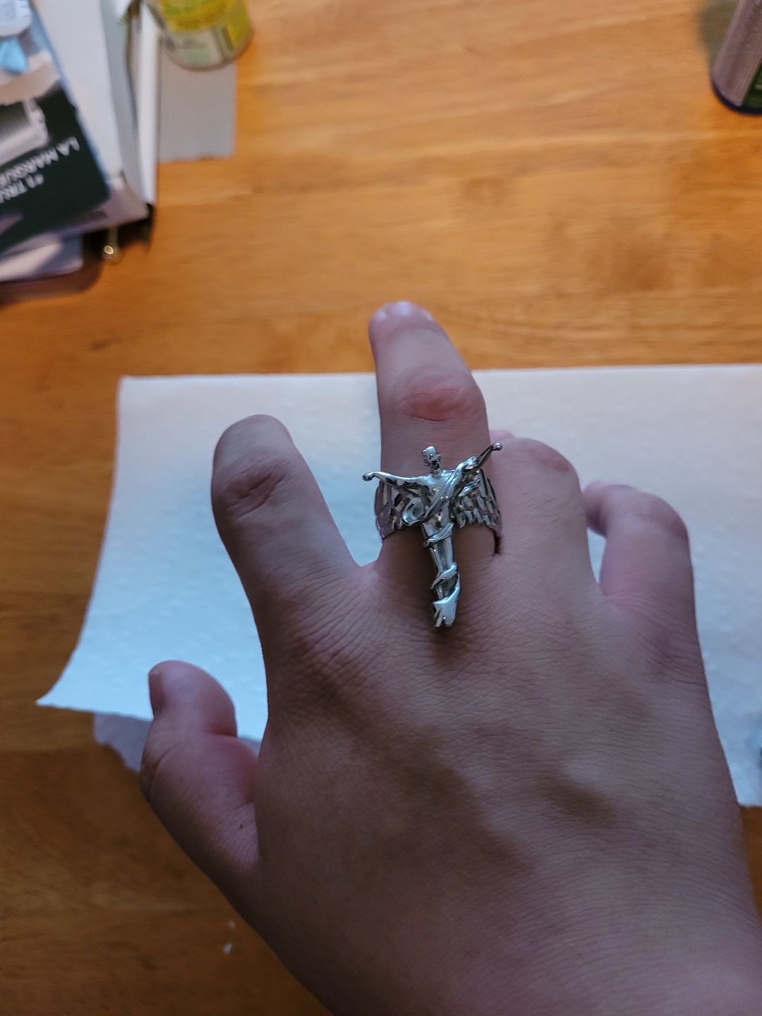 Customer photo review of FALLEN ANGEL RING