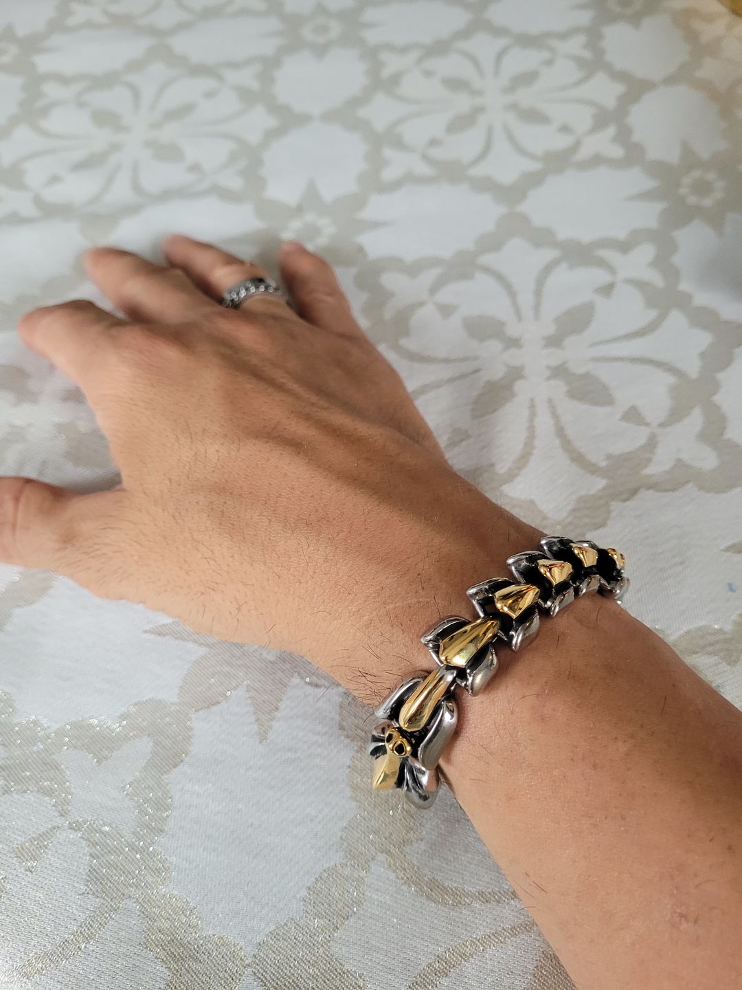 Customer photo review of The Midgard Serpent - Stainless Steel Bracelet