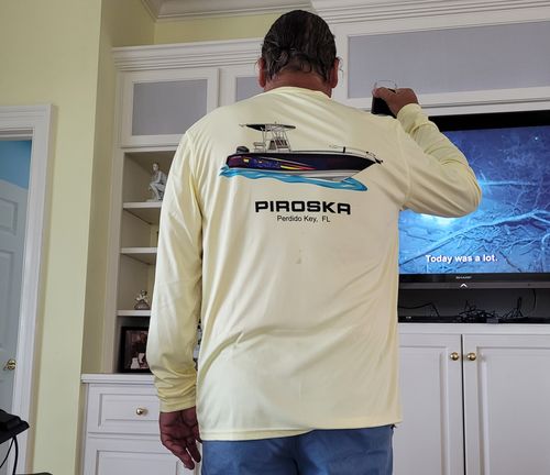 Customer photo review of Custom Digital Boat Artwork