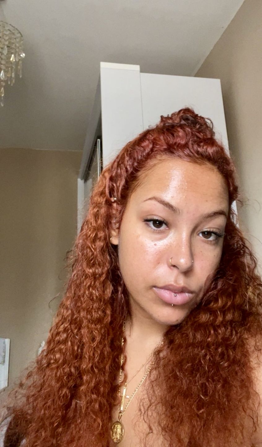 Customer photo review of Natural Color Water Wave Micro Loop Hair Extension