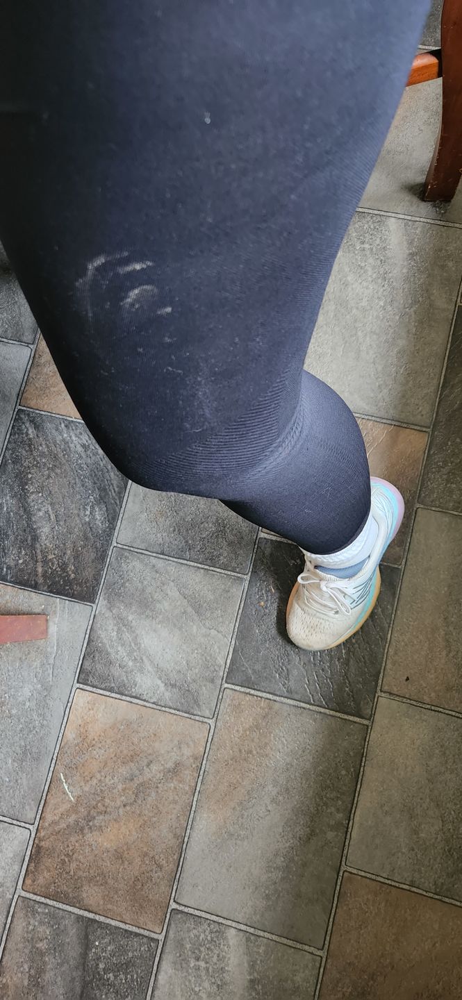 Customer photo review of NEW: Sculpt And Shape Black Compression Leggings