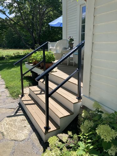 Customer photo review of Indoor/Outdoor Handrail Kit for Stairs