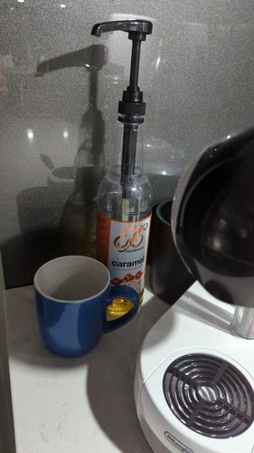 Customer photo review of Caramel Coffee Syrup