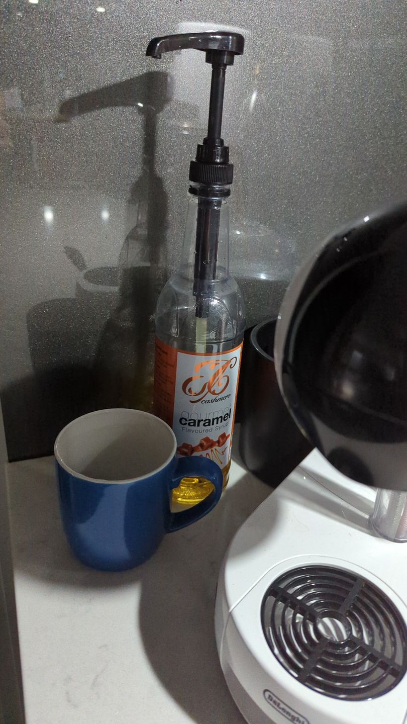 Customer photo review of Caramel Coffee Syrup