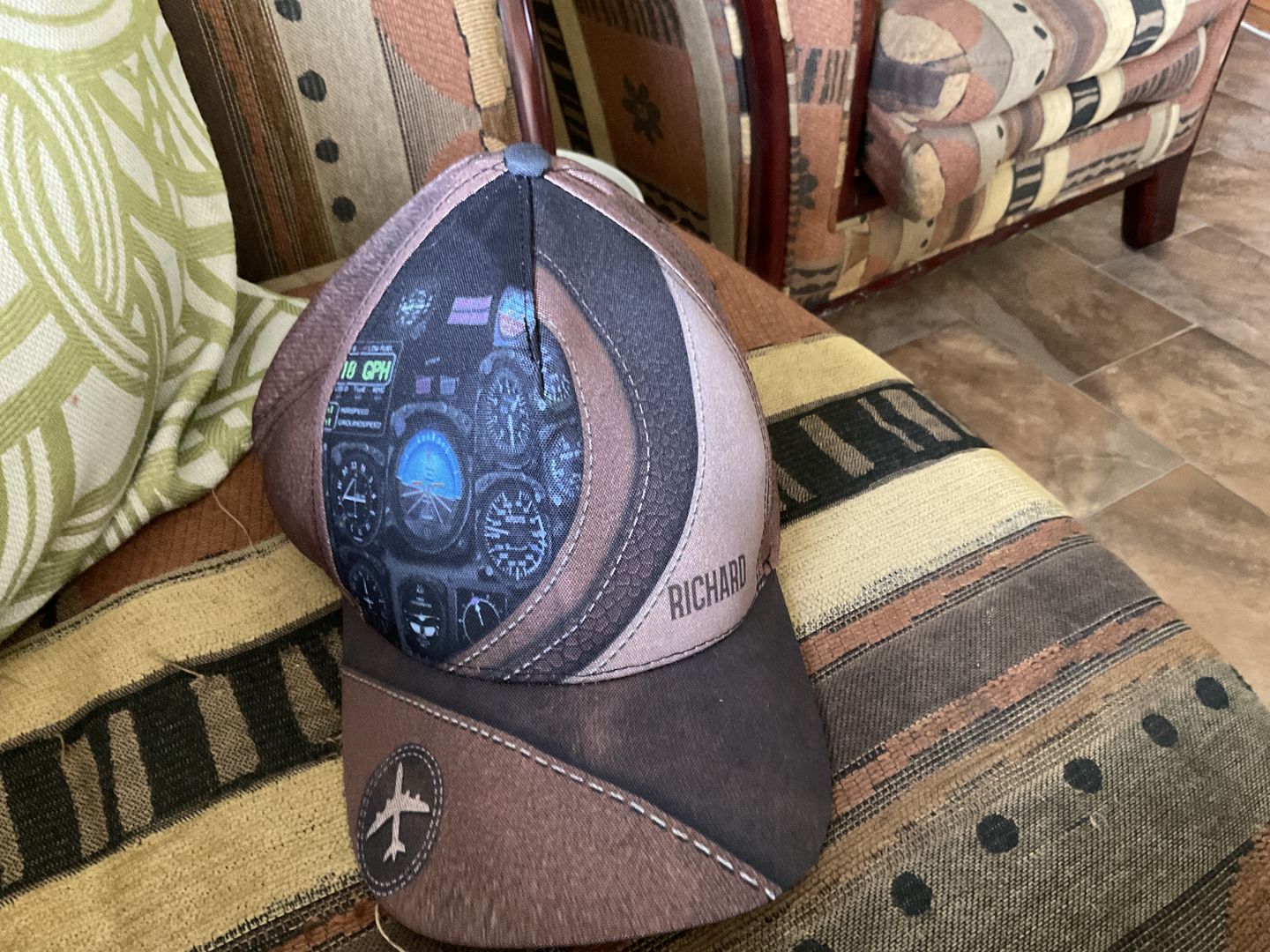 Customer photo review of Personalized Pilot Classic Cap, Personalized Gift for Pilot