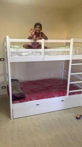 Customer photo review of سرير ثلاث أدوار خشب طبيعي 120×200سم - SHR251