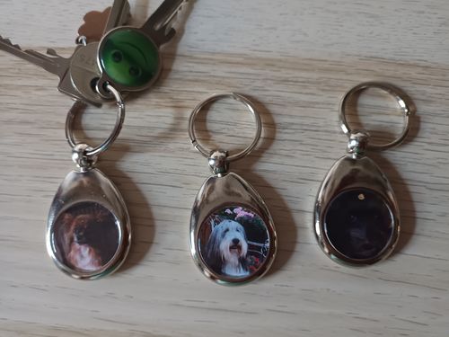 Customer photo review of Schlüsselanhänger-Bundle Tropfen 3x dein Foto für nur 19,90 €