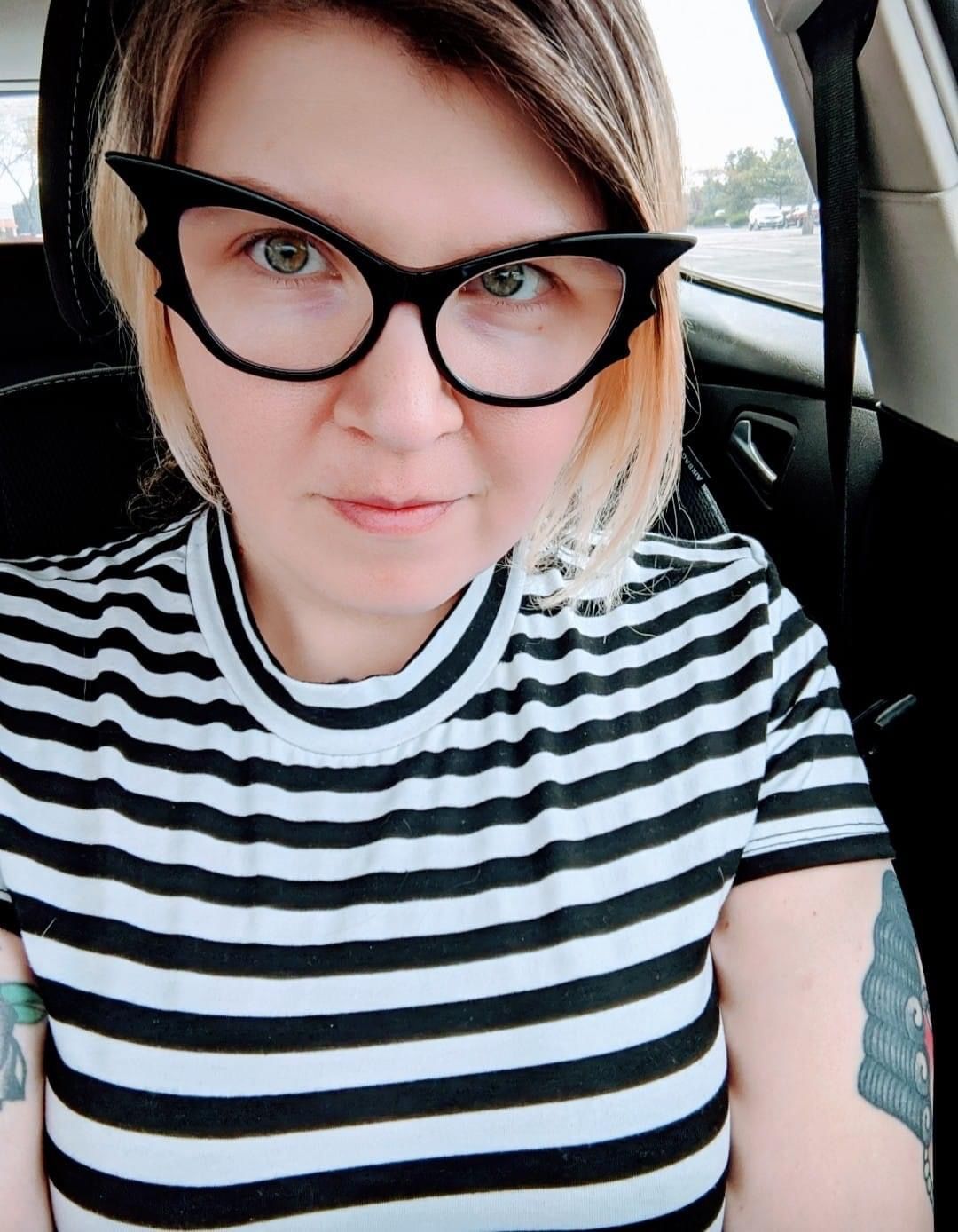 Customer photo review of Vamp Batwing Sunglasses in Black